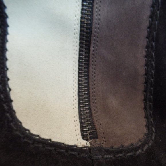 Hogan Multi Colored Block Suede Leather Knee High Zip Up  Riding Boots Sz 9 - Picture 12 of 16